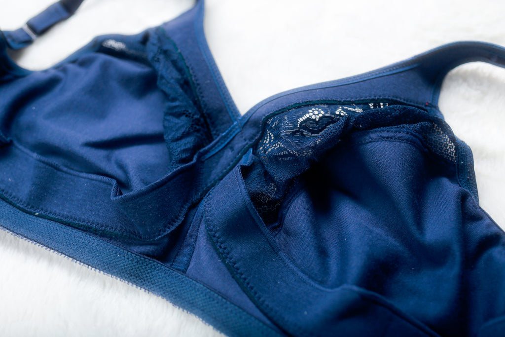 Glamorise 38H UK 38G MagicLift Minimizer Full Coverage Underwire Bra Blue 1003