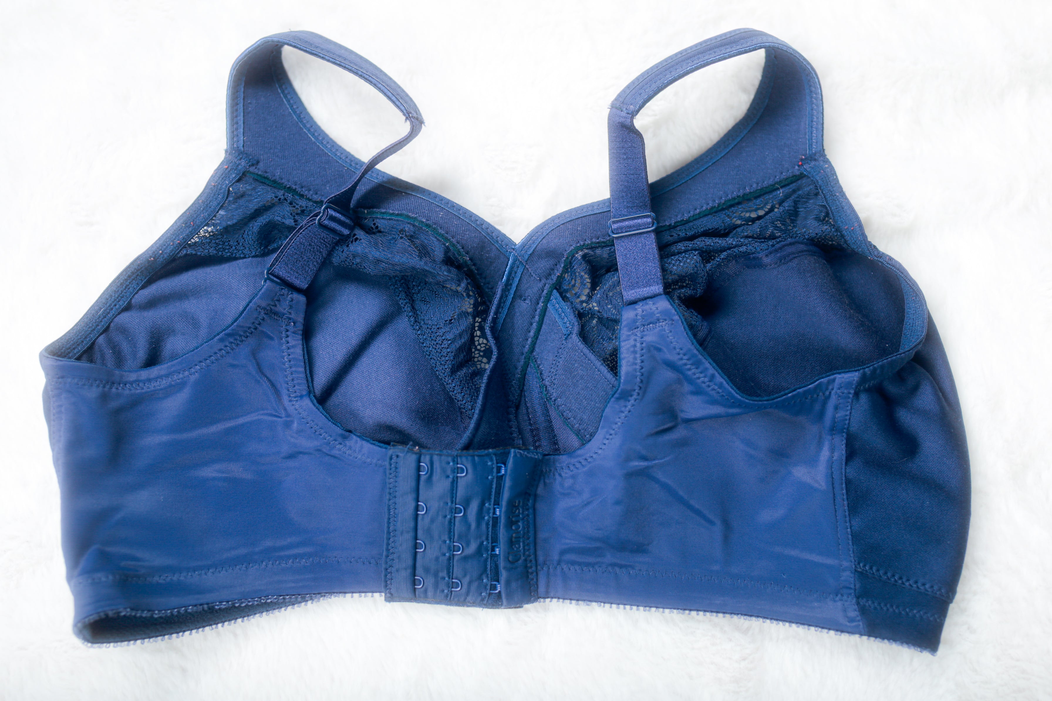 Glamorise 38H UK 38G MagicLift Minimizer Full Coverage Underwire Bra Blue 1003