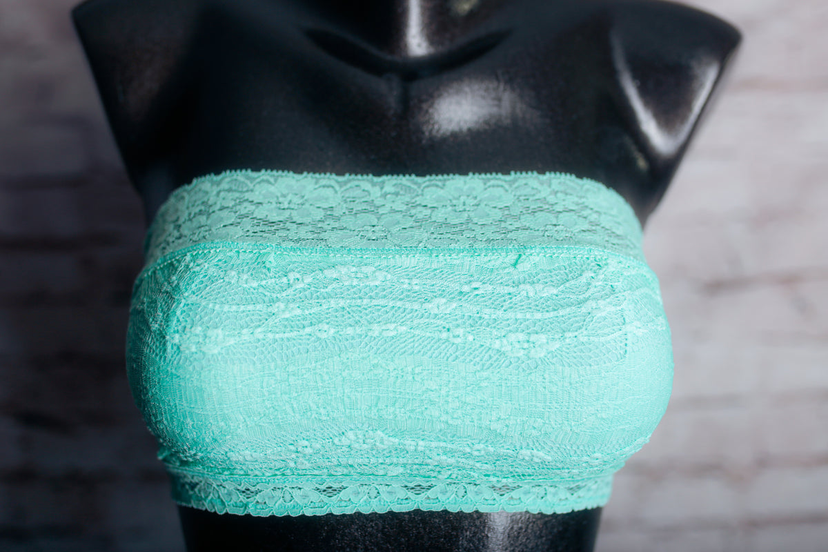Free People Intimately Unlined Stretch Lace Bralette Bra Green Small