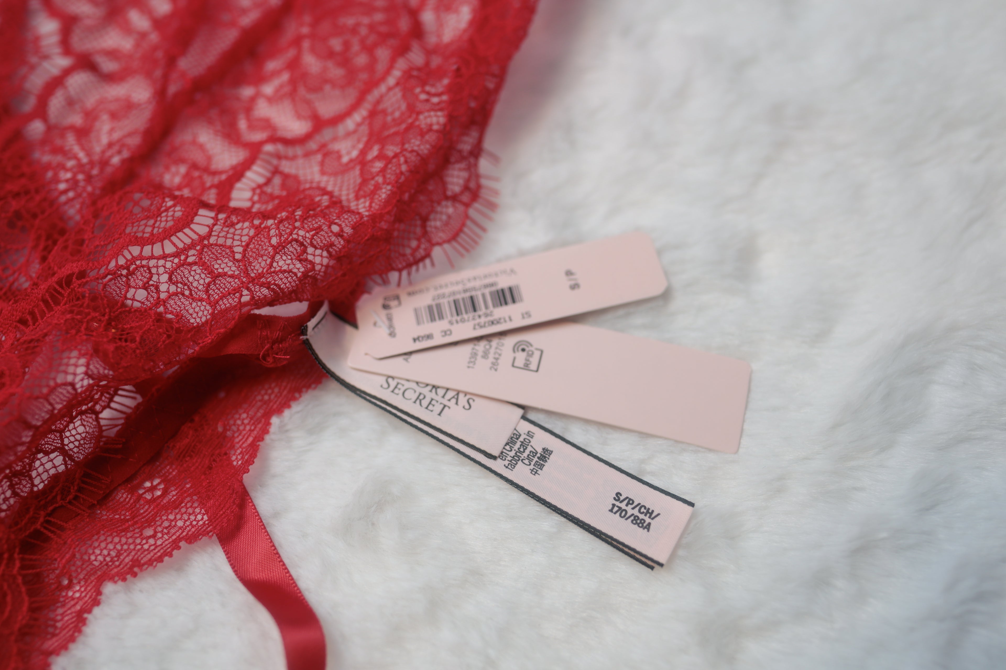 Victoria's Secret Teddy Lingerie Strappy High-rise Small Red Sheer Lace NEW