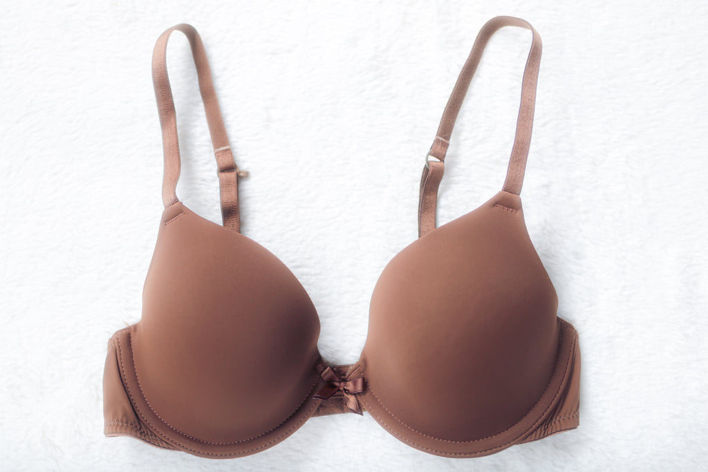 Xhilaration Molded Seamless J-hook Underwire T-shirt Bra Brown 32B