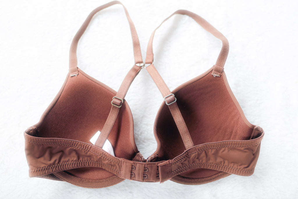 Xhilaration Molded Seamless J-hook Underwire T-shirt Bra Brown 32B