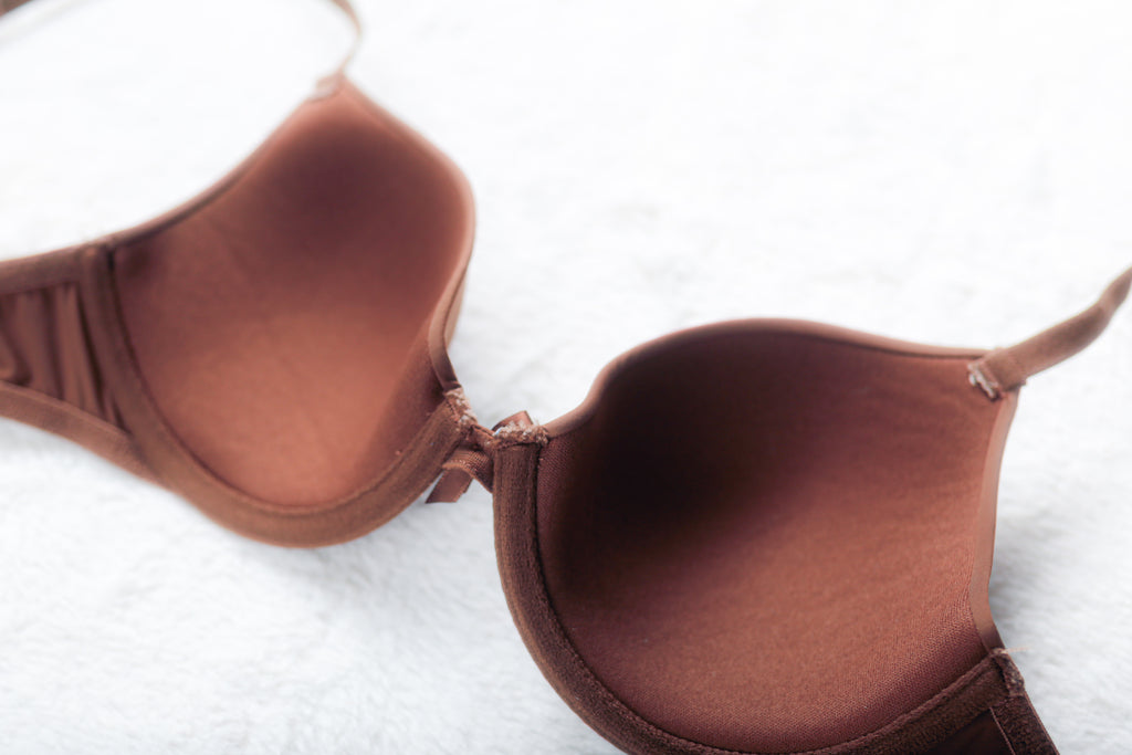 Xhilaration Molded Seamless J-hook Underwire T-shirt Bra Brown 32B