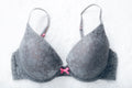 Xhilaration Molded Seamless J-hook Underwire T-shirt Bra Gray 34D