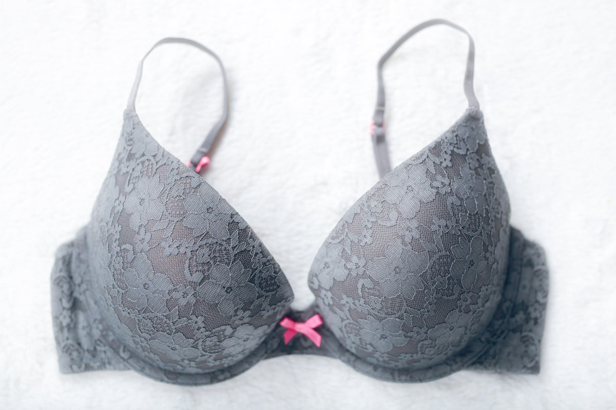 Xhilaration Molded Seamless J-hook Underwire T-shirt Bra Gray 34D