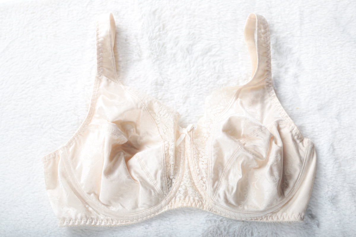 Playtex Secrets 4422 Underwire Unlined Full Coverage Bra Beige 36D