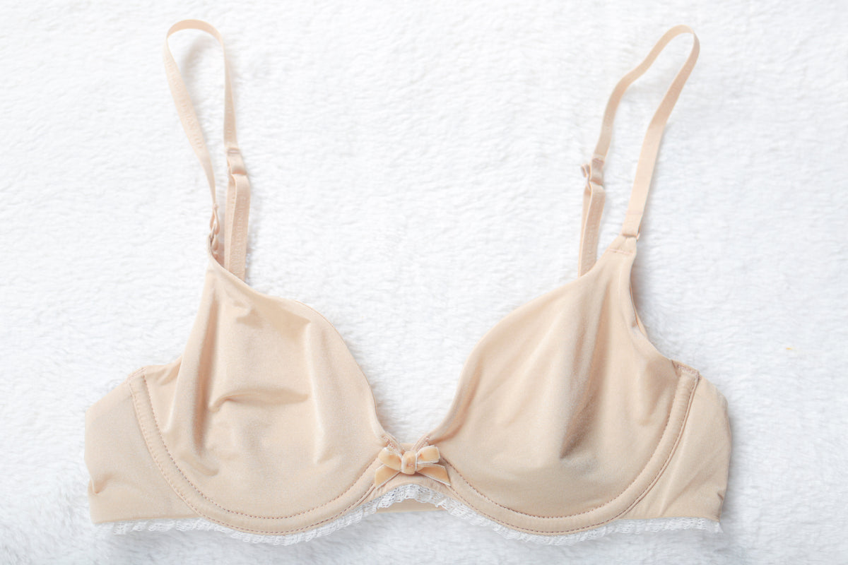 Elle MacPherson Unlined Seamless Demi Underwire T-shirt Bra Beige 32B