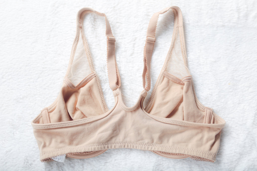 Body by Wacoal Racerback 65124 Unlined Front Close Underwire Bra Beige 32B