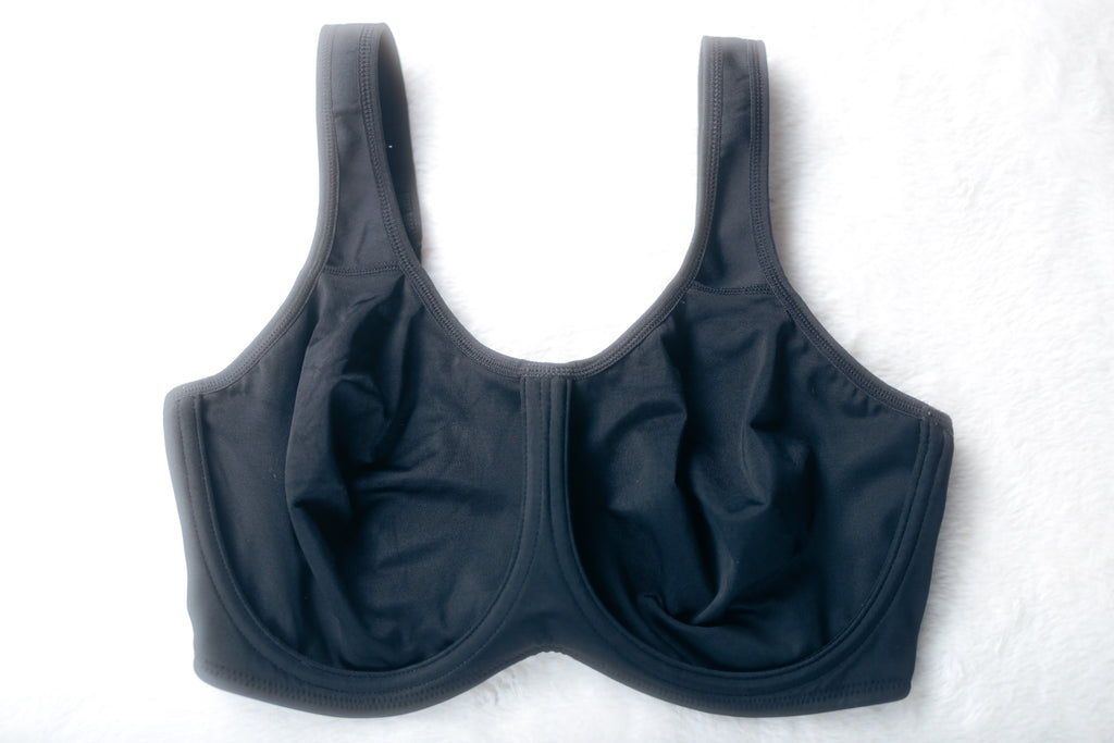 Wacoal Simone Sport Underwire 855170 Sports Bra Black US 36DDD UK 36E