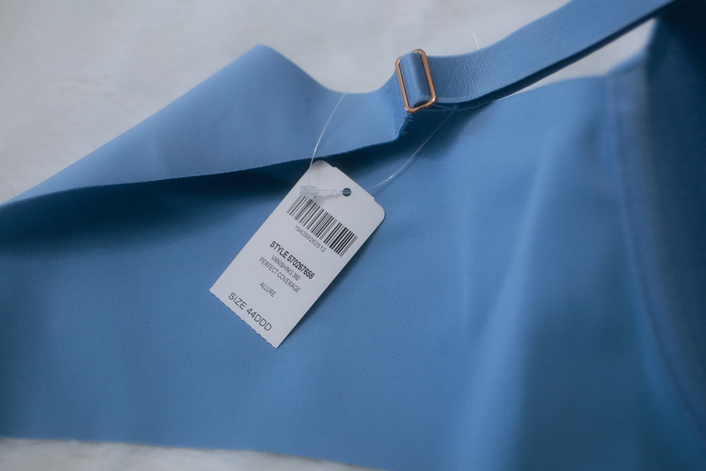 Soma 44DDD Vanishing 360 Perfect Coverage Underwire T-shirt Bra Blue NEW