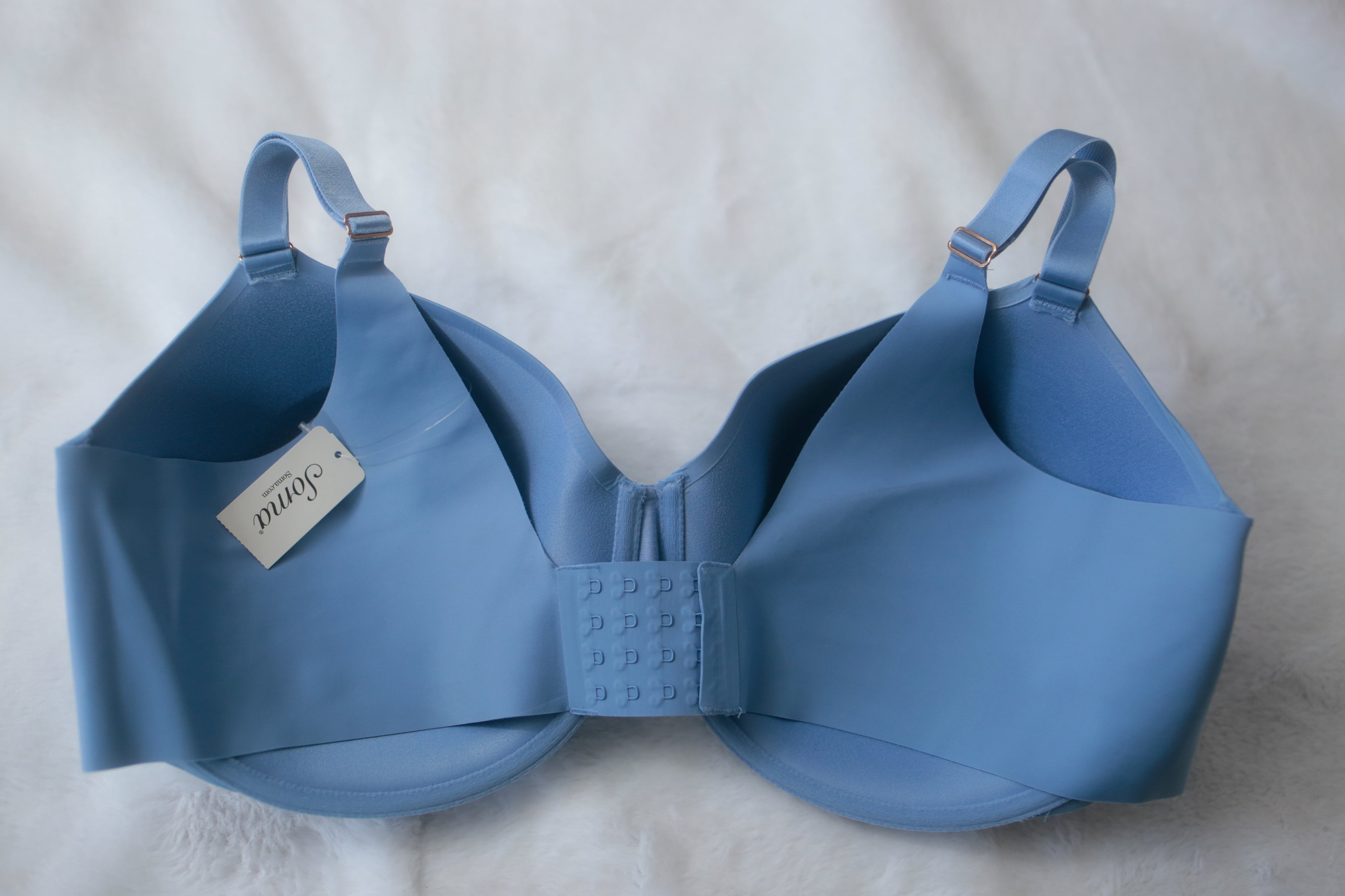 Soma 44DDD Vanishing 360 Perfect Coverage Underwire T-shirt Bra Blue NEW