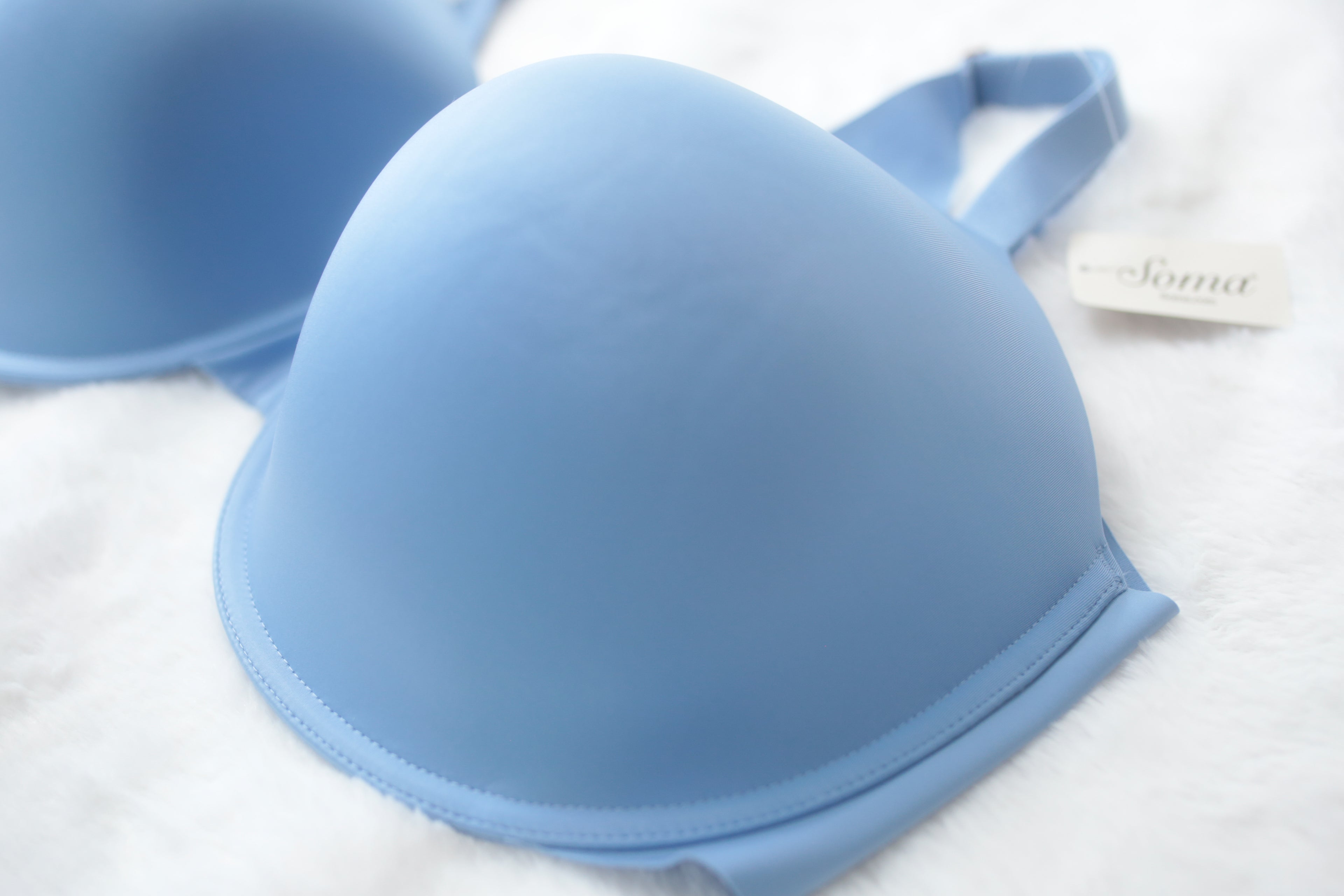 Soma 44DDD Vanishing 360 Perfect Coverage Underwire T-shirt Bra Blue NEW