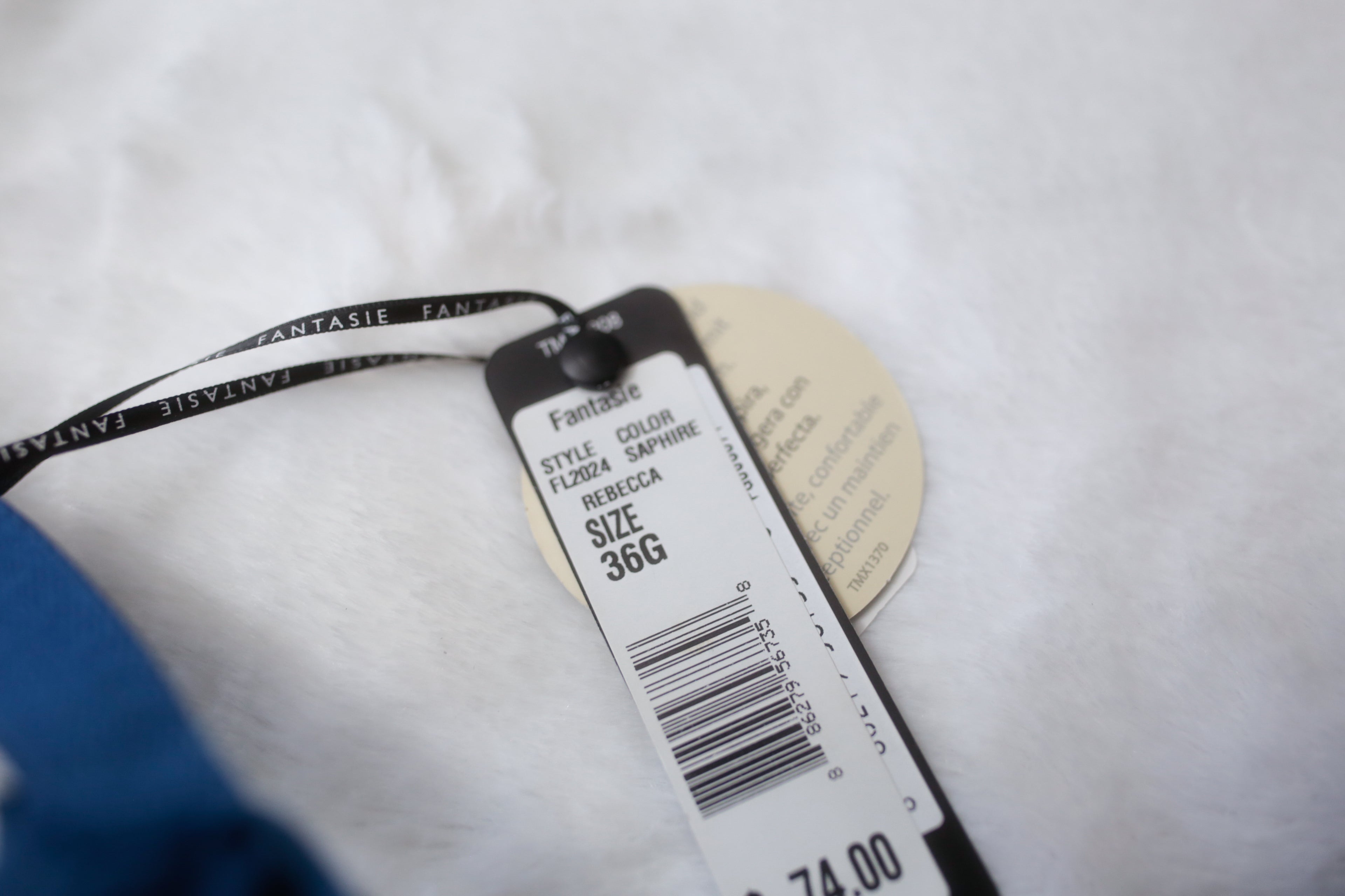 Fantasie 36G Rebecca FL2024 Underwire T-shirt Bra Sapphire Blue NEW