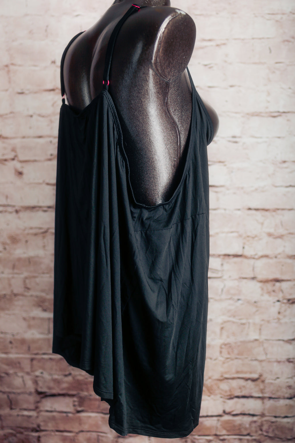 Sleep by Cacique Dreamycool Comfy Sleep Cami Top Black Knit Size 30 / 32 5XL NEW