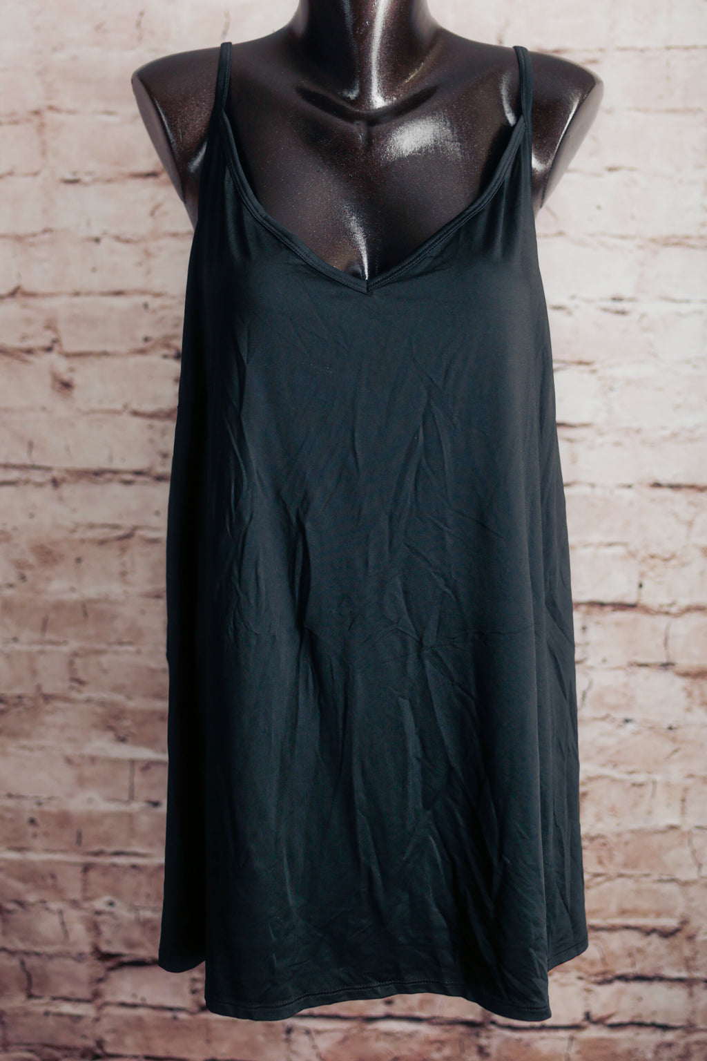 Sleep by Cacique Dreamycool Comfy Sleep Cami Top Black Knit Size 30 / 32 5XL NEW