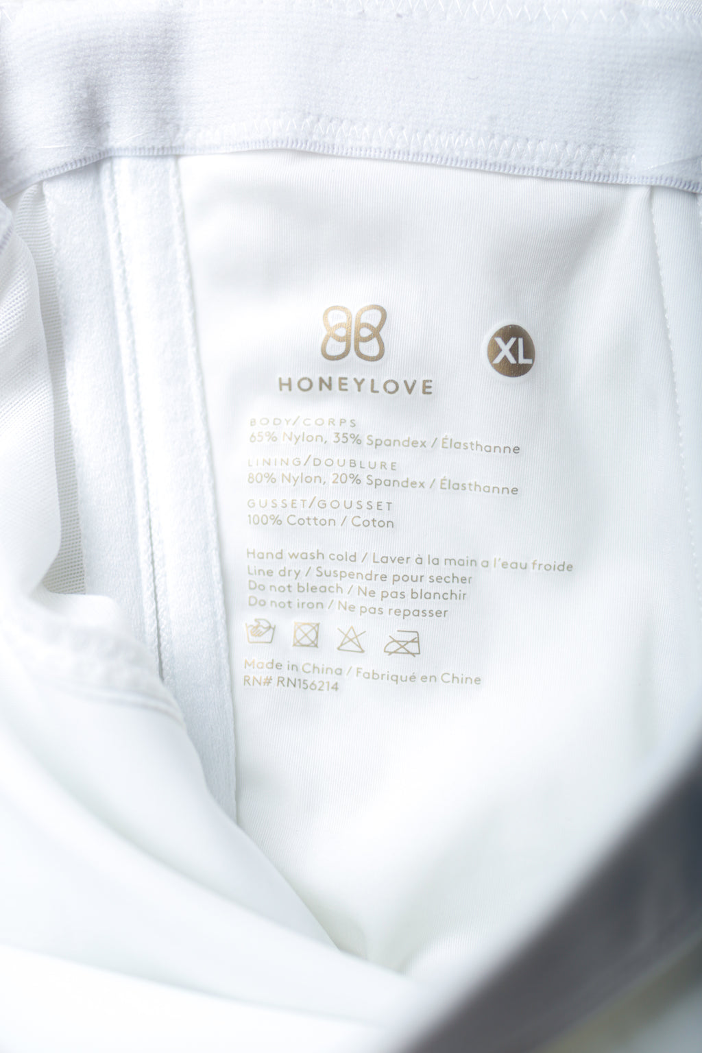 Honeylove Queen Shaping Tummy Control Brief White XL