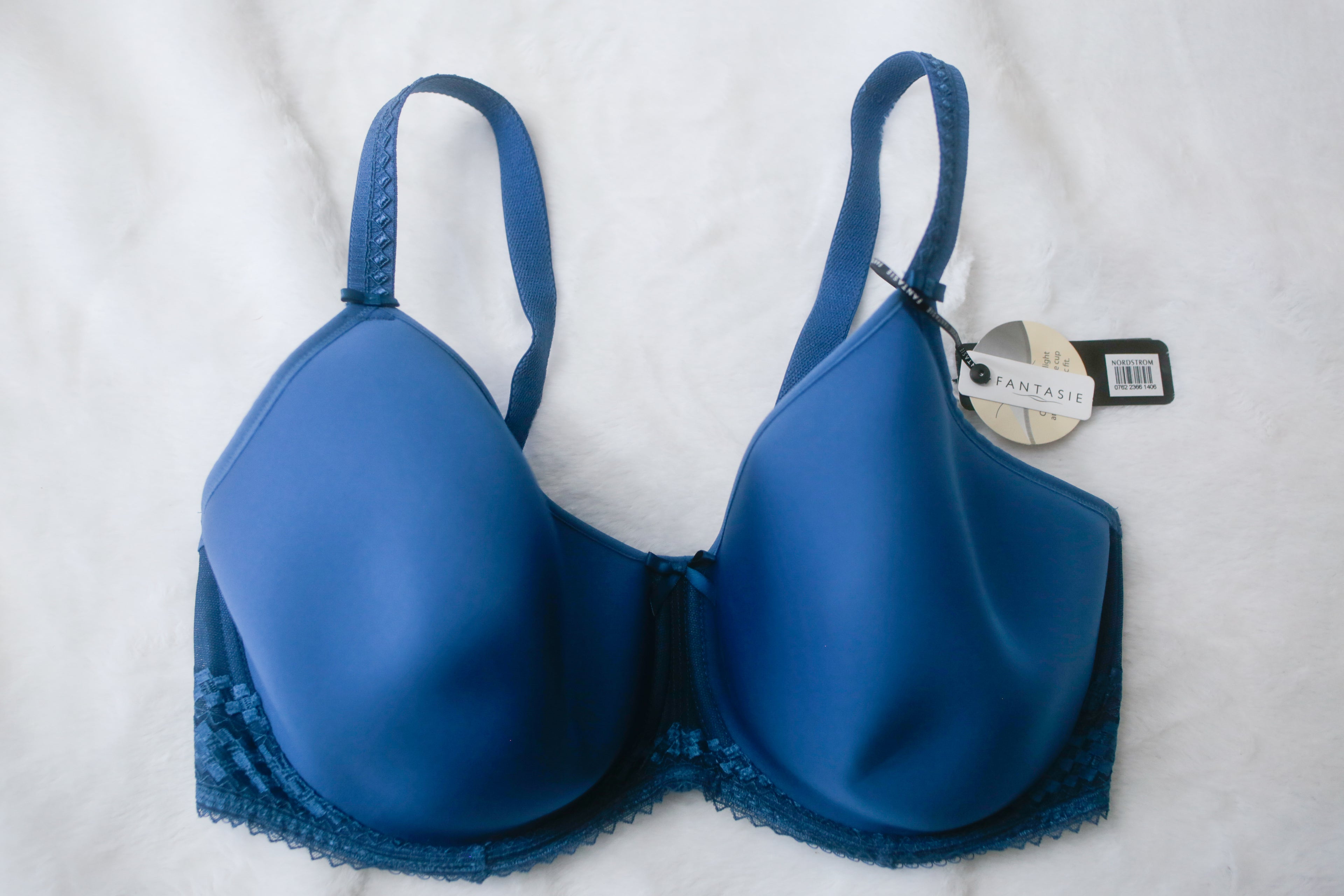 Fantasie 36G Rebecca FL2024 Underwire T-shirt Bra Sapphire Blue NEW