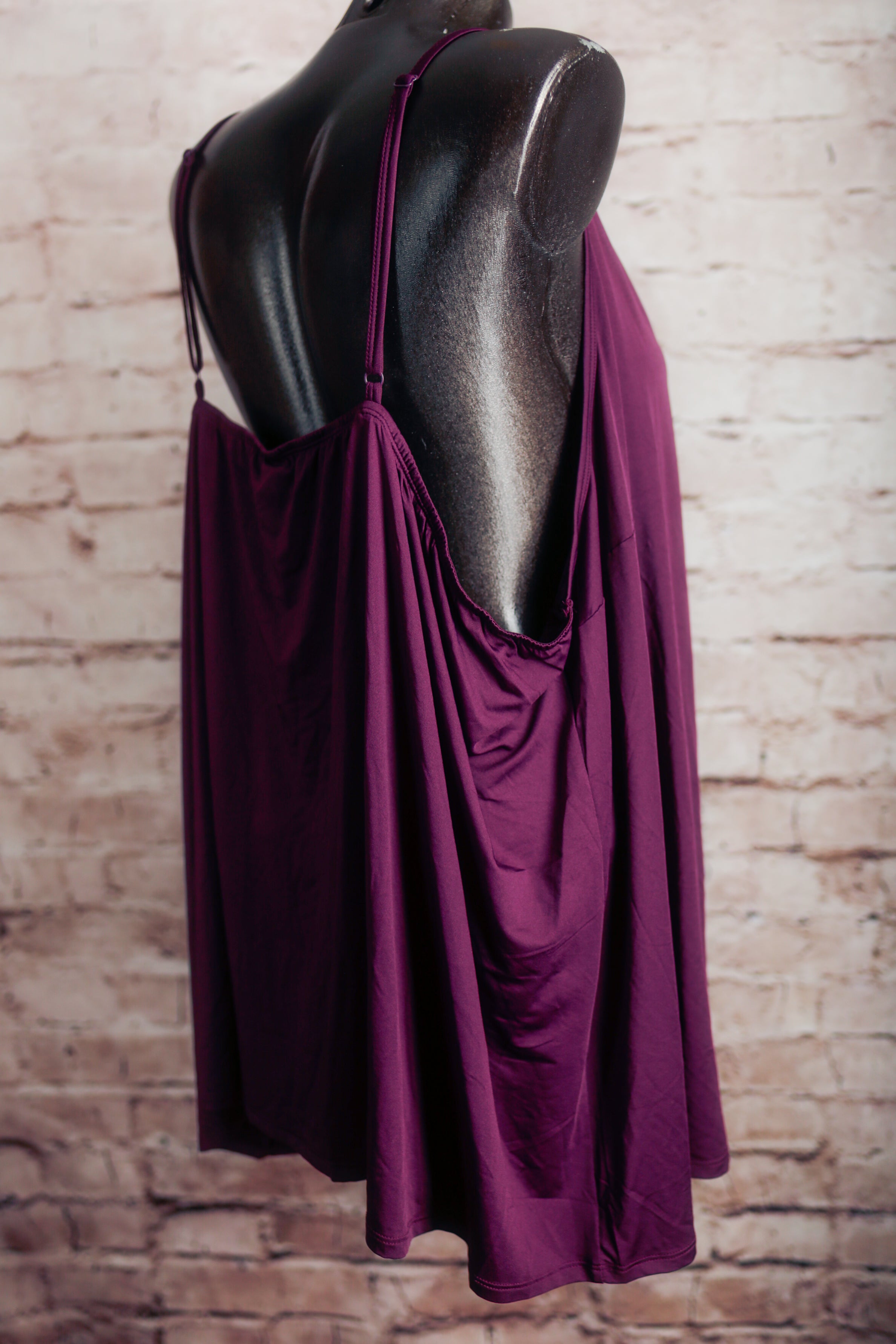 Sleep by Cacique Dreamycool Comfy Sleep Cami Top Purple Knit Size 30 / 32 5XL NEW