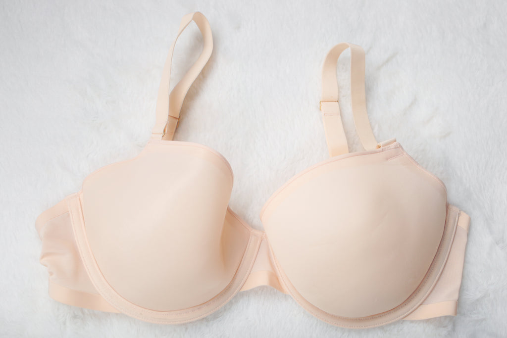 CUUP 36D The Demi Breathable Spacer Foam Bra Nude