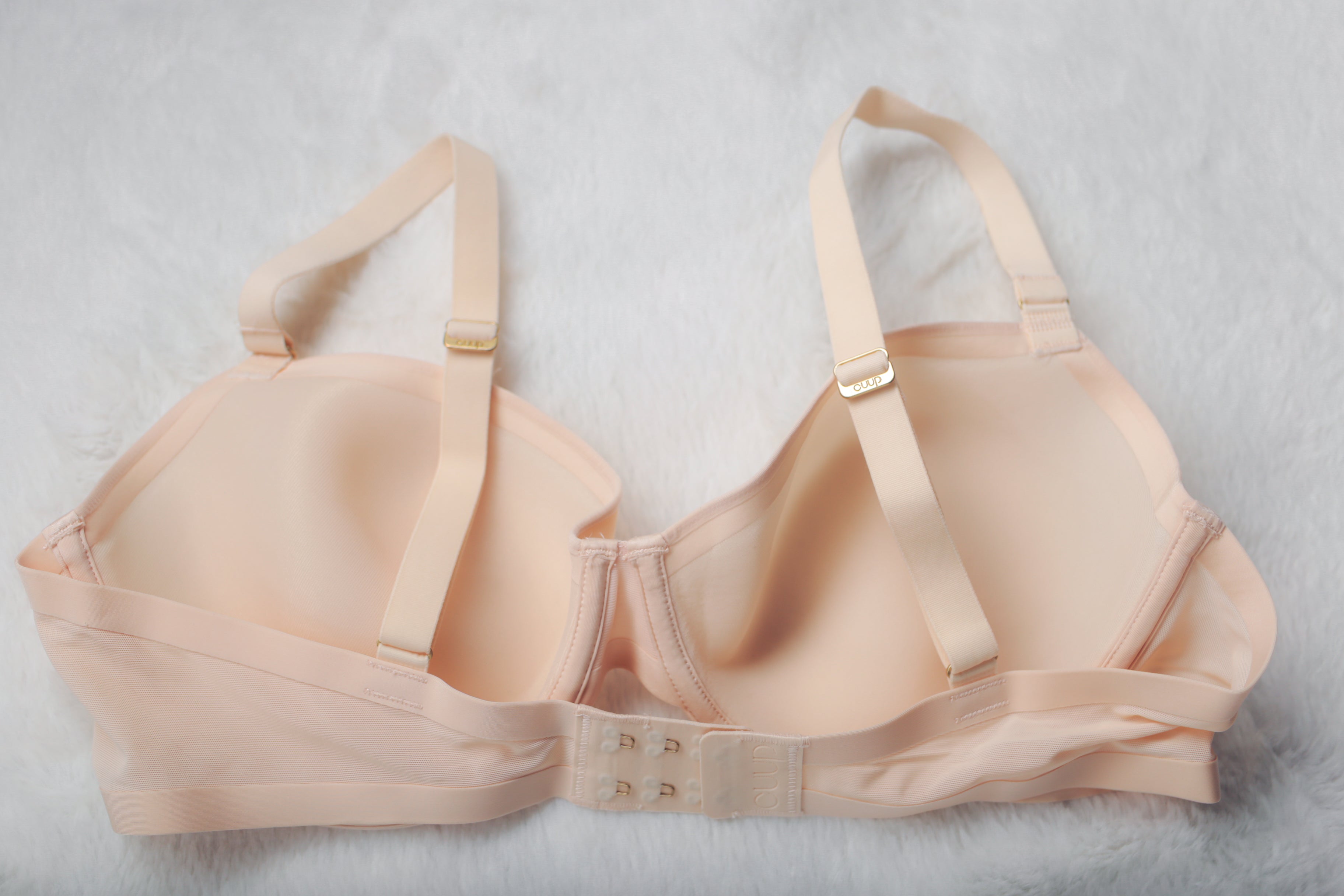 CUUP 36D The Demi Breathable Spacer Foam Bra Nude