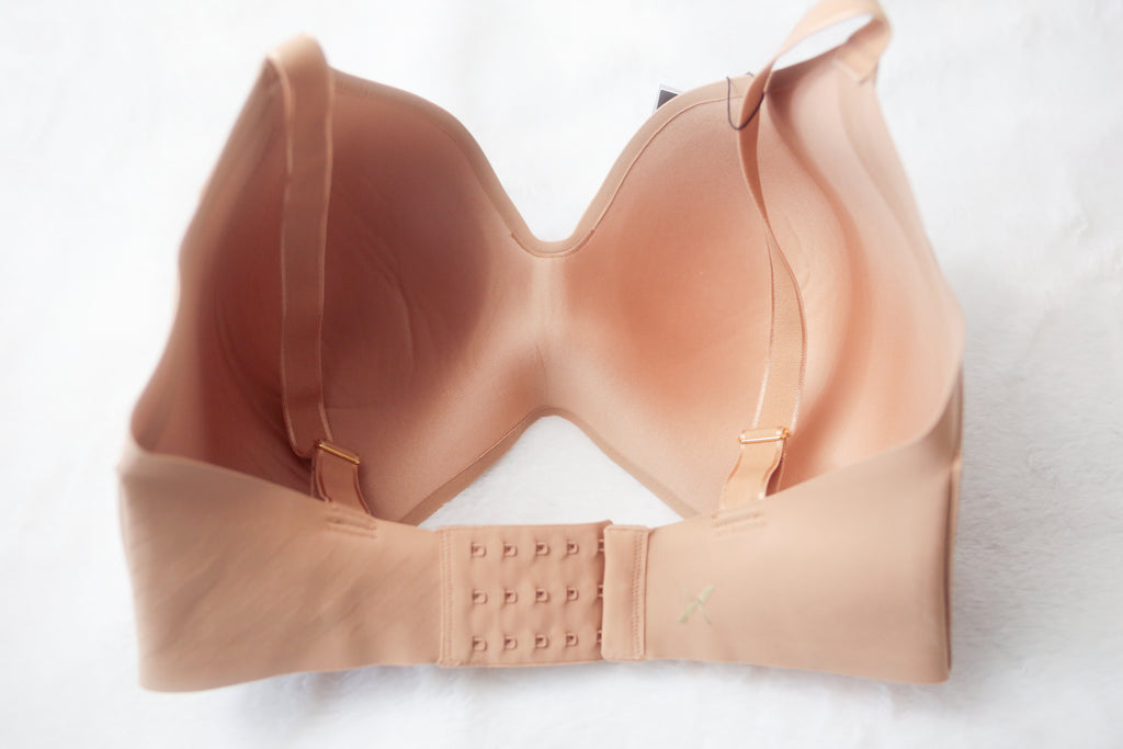 Knix 7++ 36G 38G 36H 38H Good to Go Seamless Wireless Contour T-shirt Bra Beige NEW