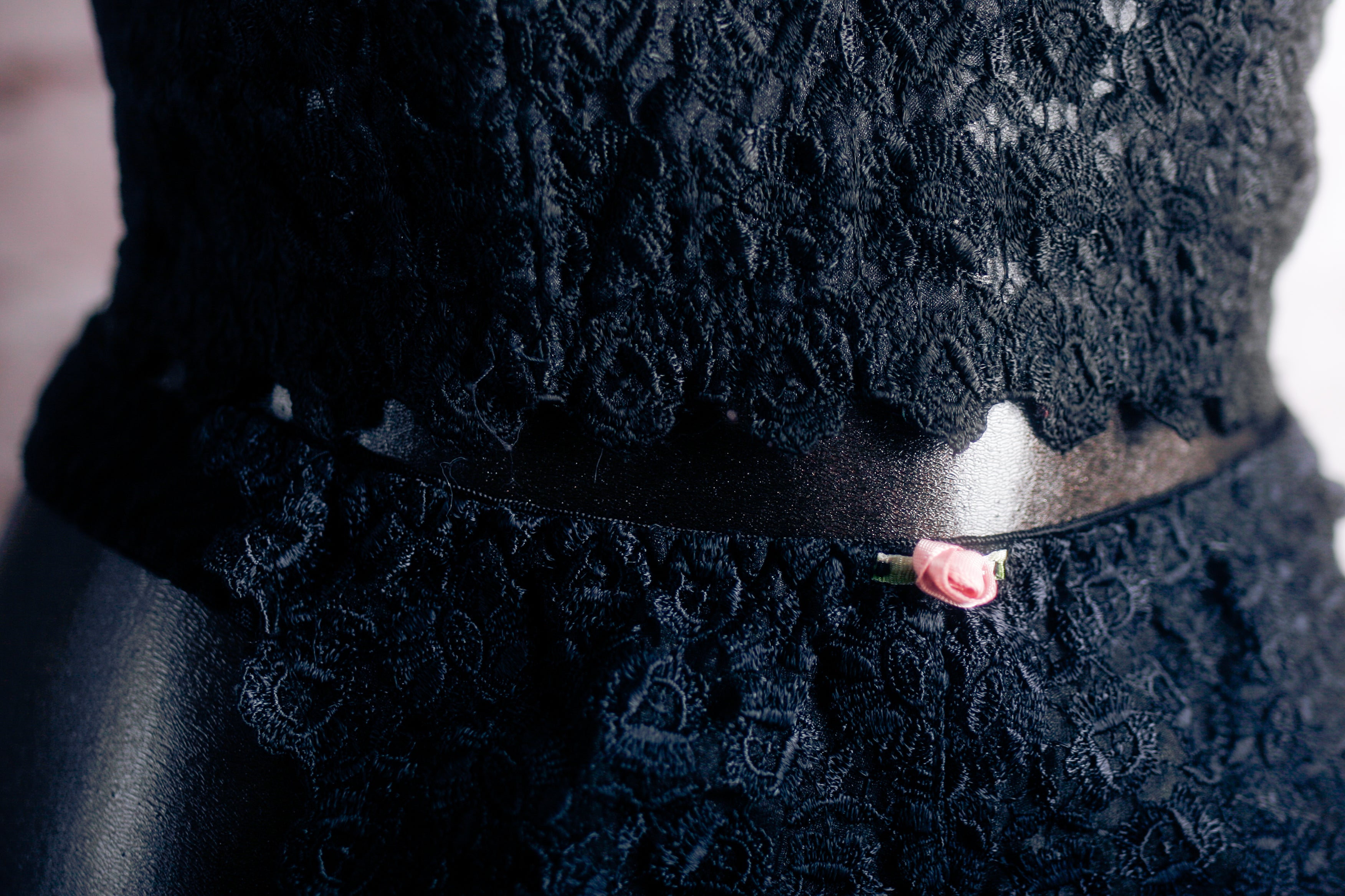 Victoria's Secret Vintage 90s 34DD Sheer Lace Bustier Corset Boned Bra and Thong Panty Set Black