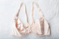 Victoria's Secret Vintage 90s Unlined Satin Front-close Racerback Bra Beige 34B