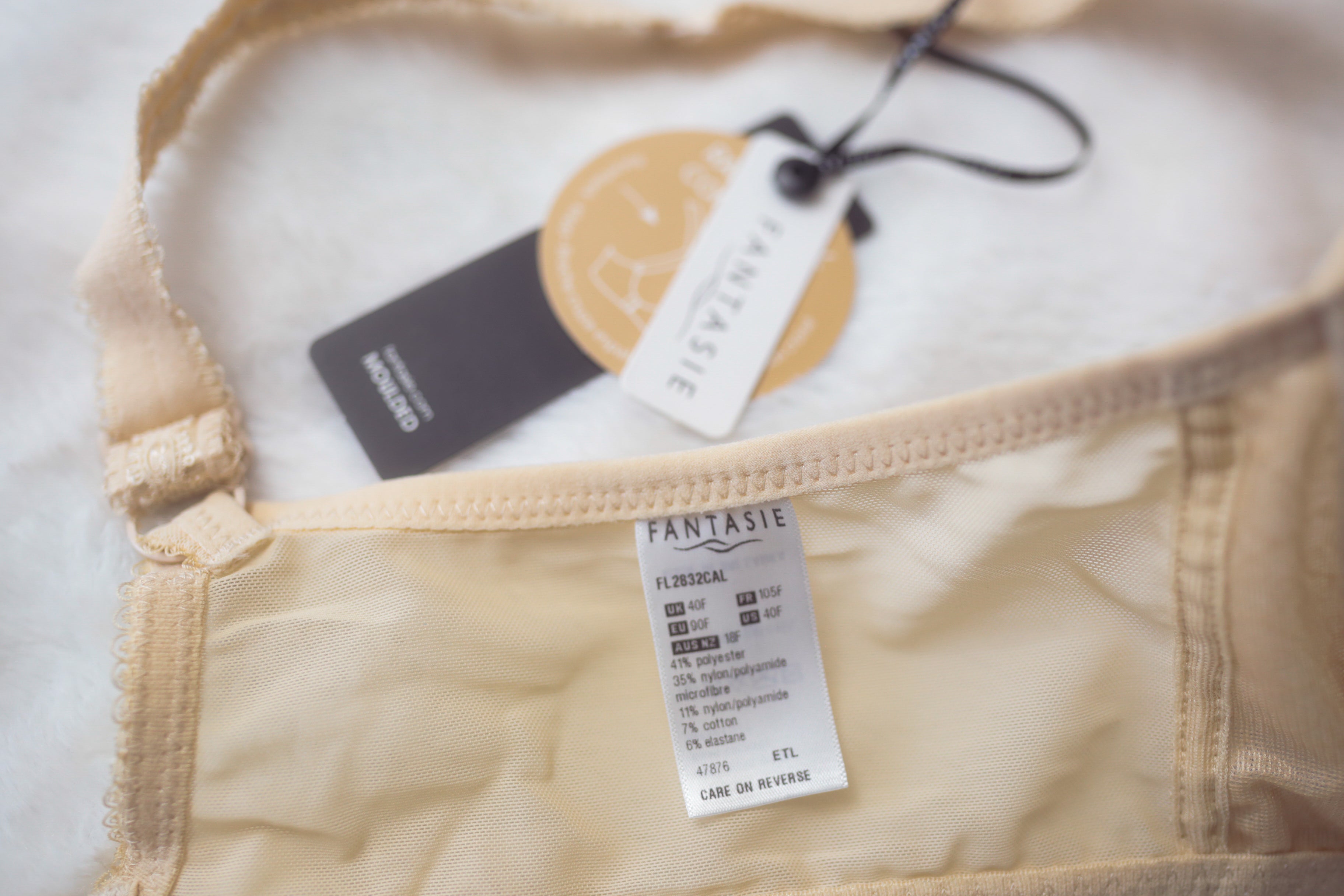 Fantasie 40F Jana FL2832 Underwire Bra Beige Nude NEW