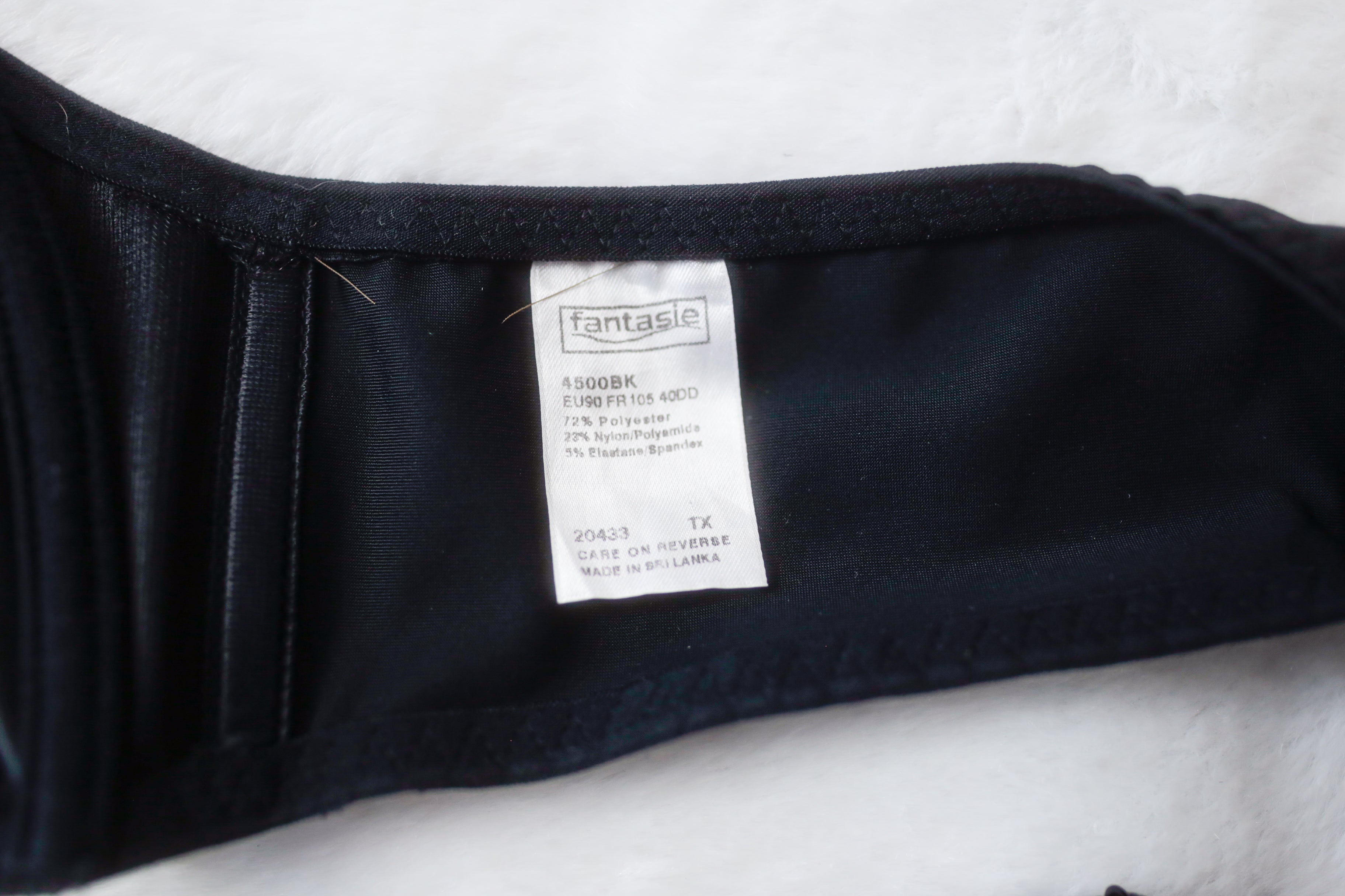 Fantasie 40DD Smoothing Moulded 4500 Underwire Bra Black