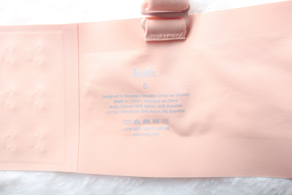 Knix 5 Seamless Wireless Contour Bra Beige 38C 40C 36D 38D