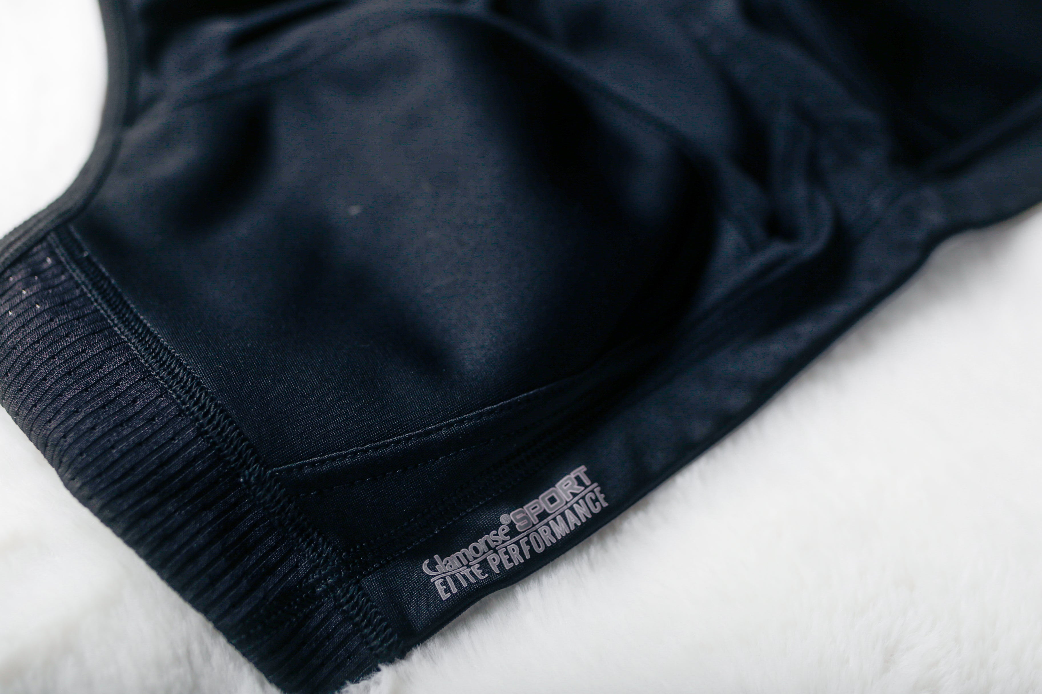 Glamorise 40C No Bounce Camisole Elite Wireless Sports Bra Black 1067