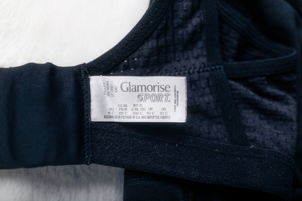 Glamorise 40C No Bounce Camisole Elite Wireless Sports Bra Black 1067