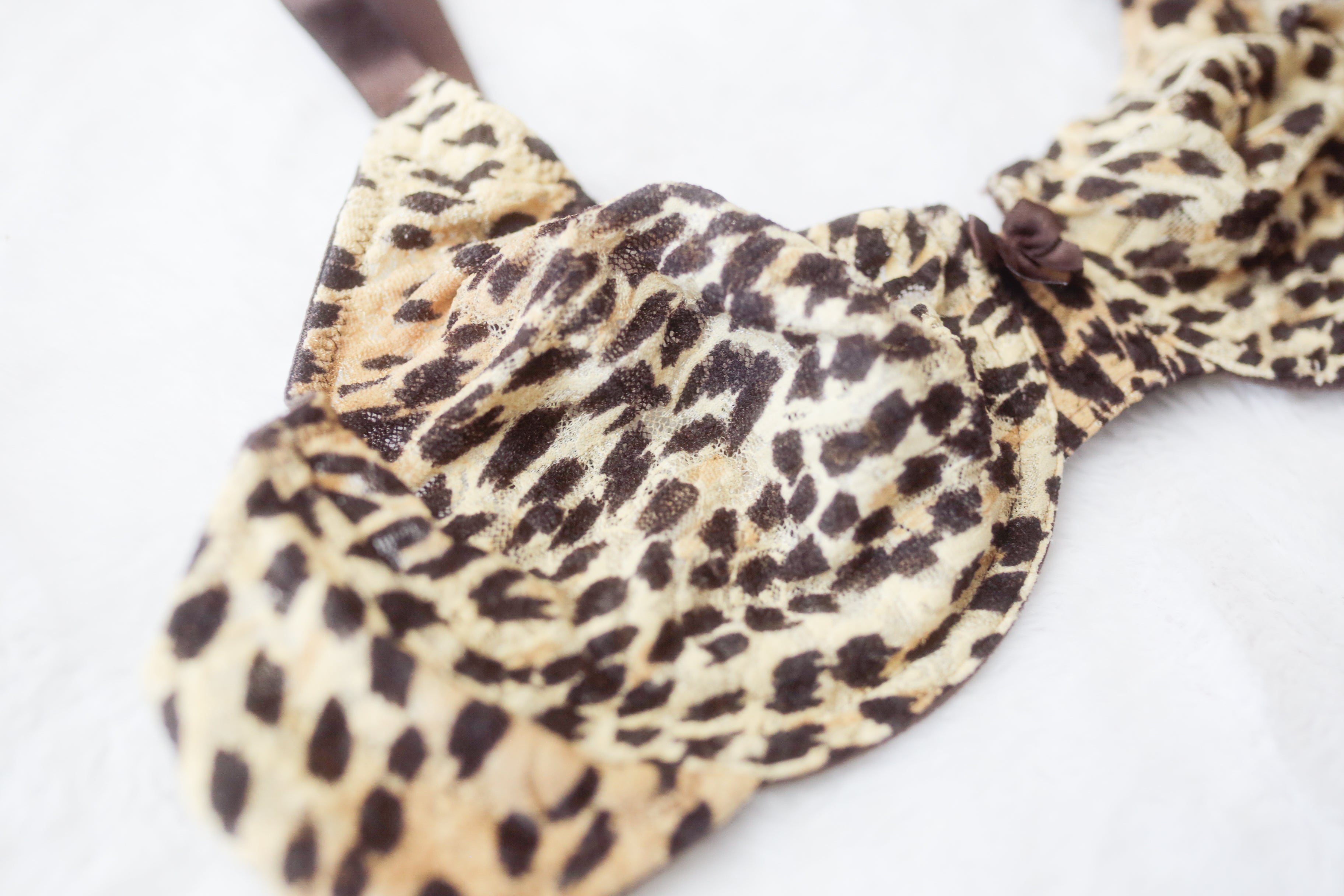 Wacoal 36C Seamless Halo 65146 Unlined Underwire Bra Leopard