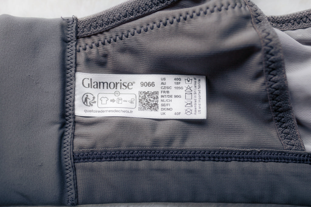 Glamorise 40G Underwire High Impact Sports Bra Gray 9066