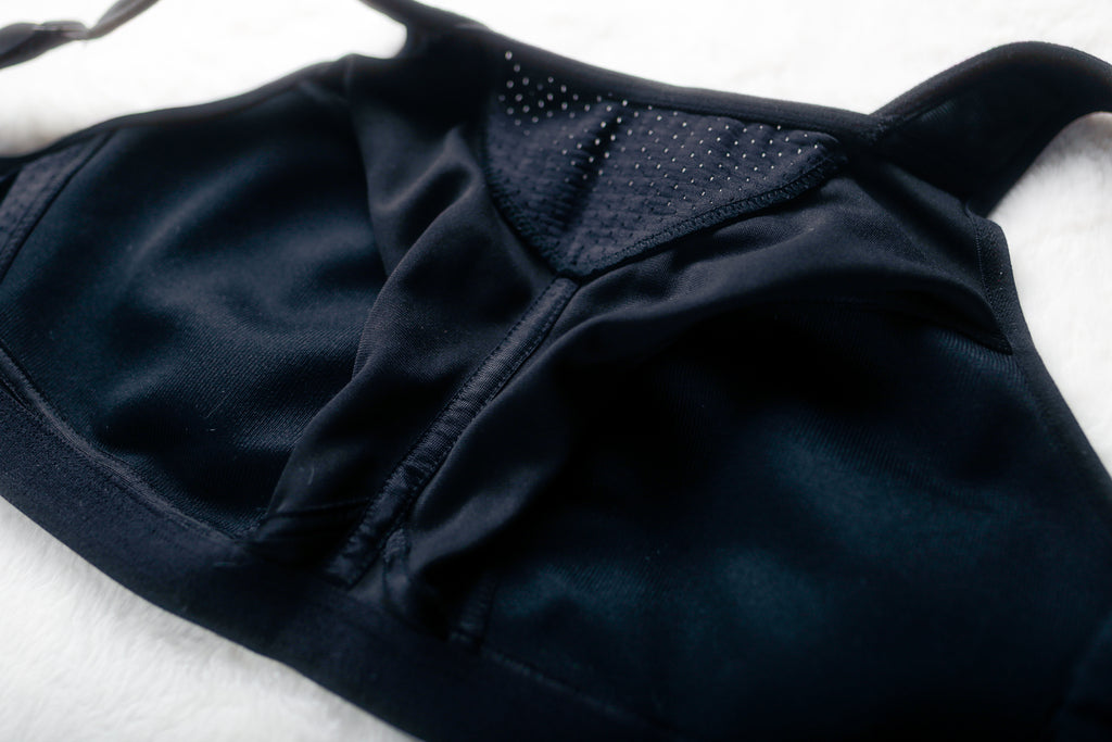 Glamorise US 34F UK 34E No Bounce Camisole Elite Wireless Sports Bra Black 1067