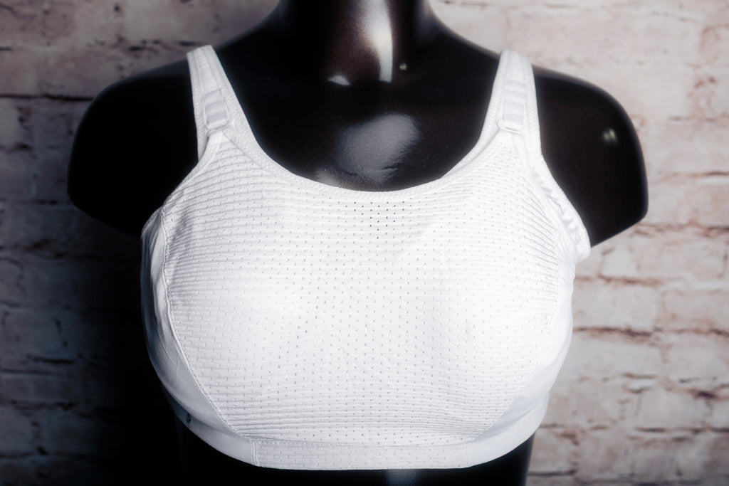 Glamorise Sport US 44F UK 44E Custom Control Wireless Sports Bra White 1166