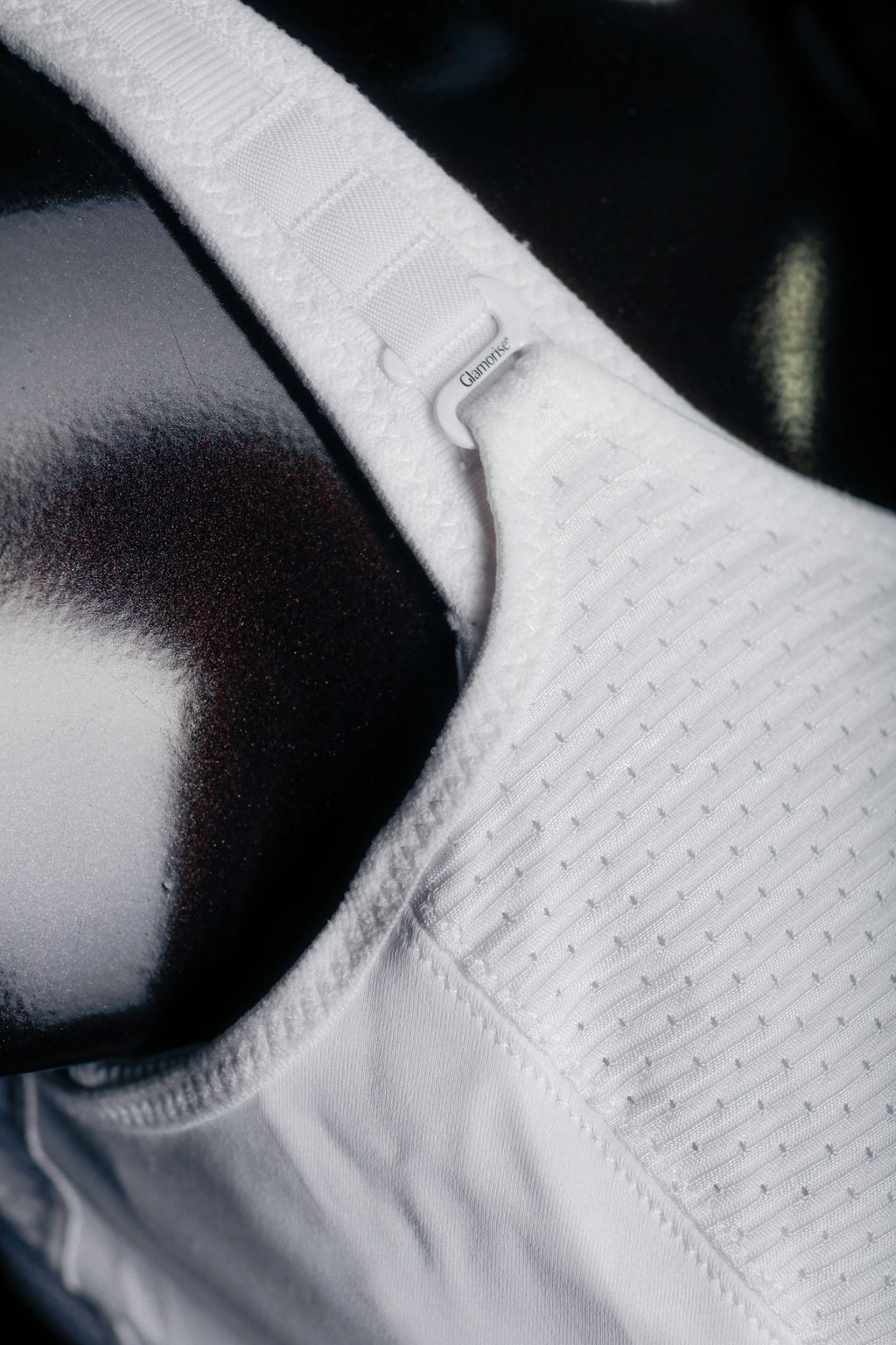 Glamorise Sport US 44F UK 44E Custom Control Wireless Sports Bra White 1166