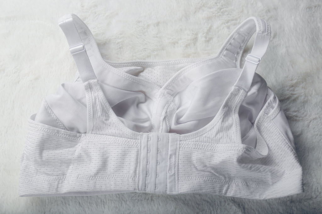 Glamorise Sport US 44F UK 44E Custom Control Wireless Sports Bra White 1166