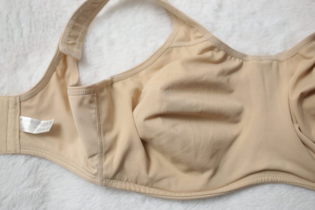 Wacoal 34G 34DDDD Sports Bra Simone Sport 855170 Underwire Beige