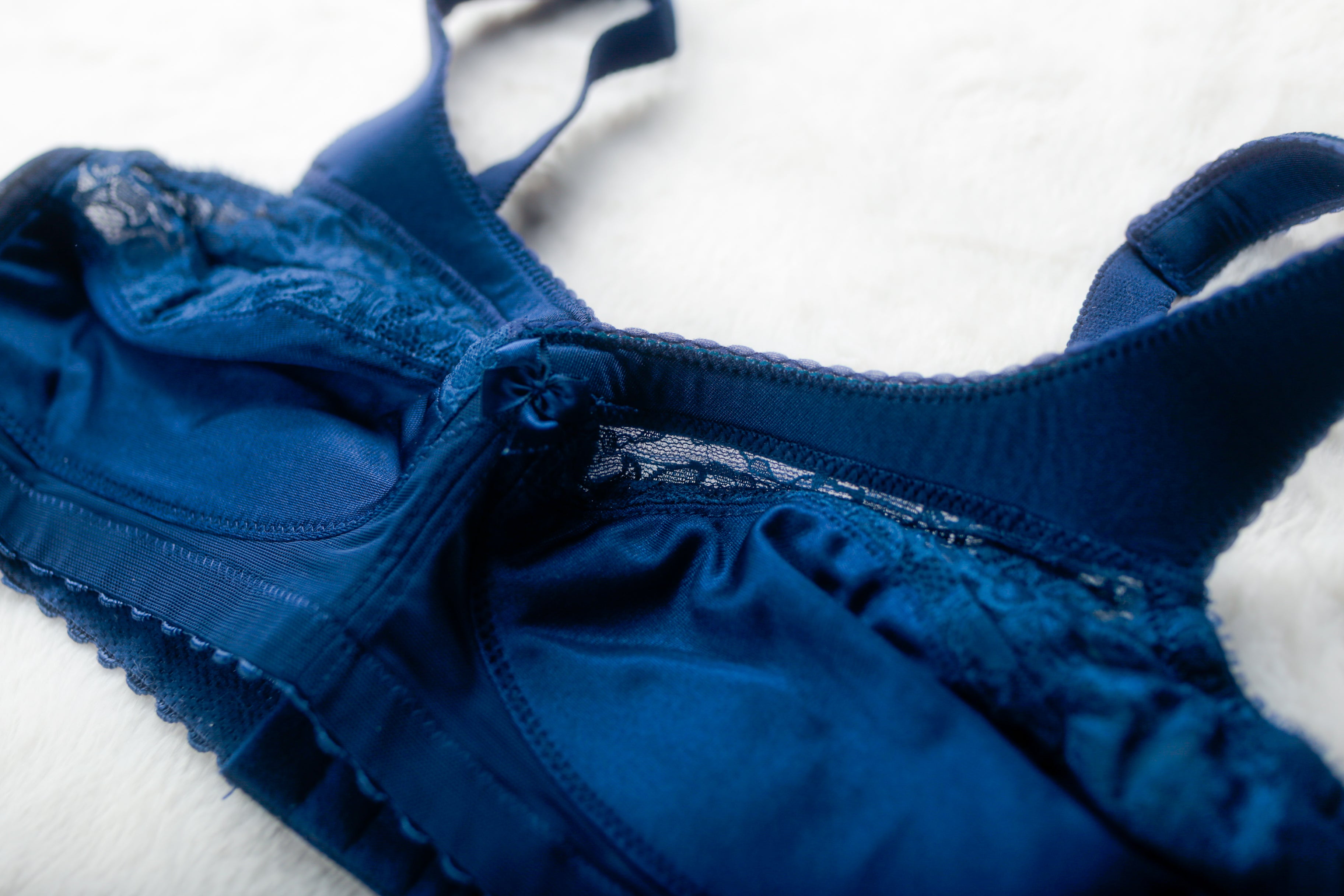 Glamorise 38B MagicLift Cotton Soft Cup Full Coverage Wireless Bra Blue 1000