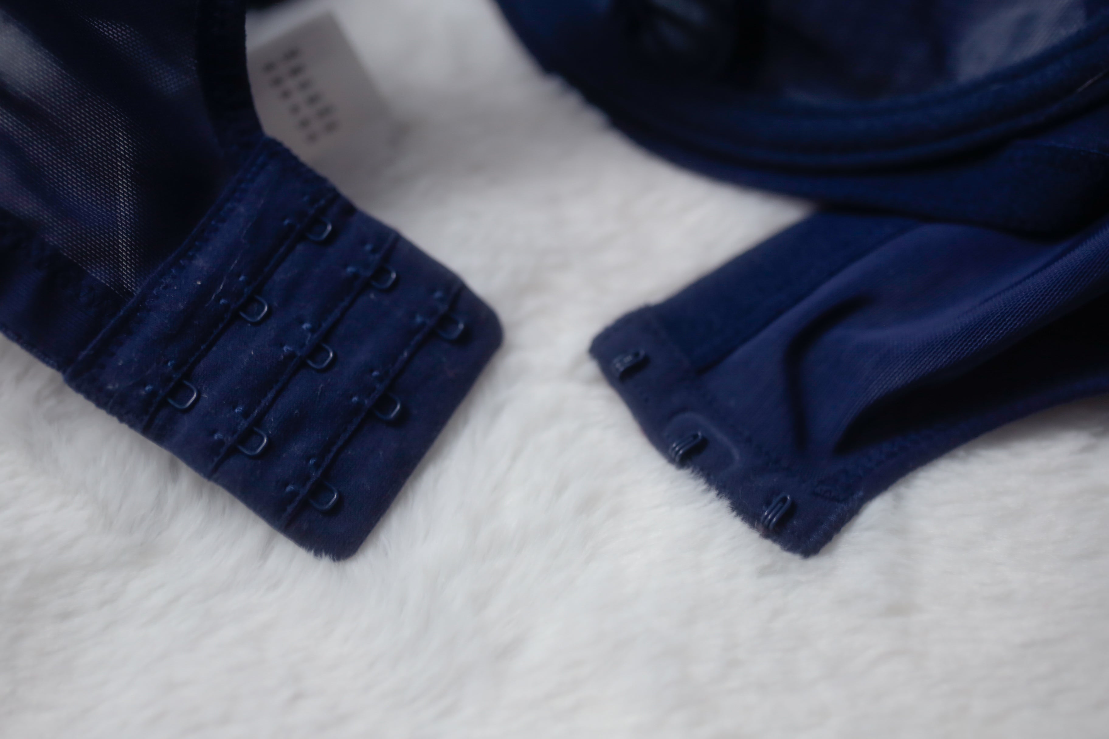 Elomi US 36I / UK 36G Matilda EL8900 Underwire Sheer Full-coverage J-hook Bra Blue