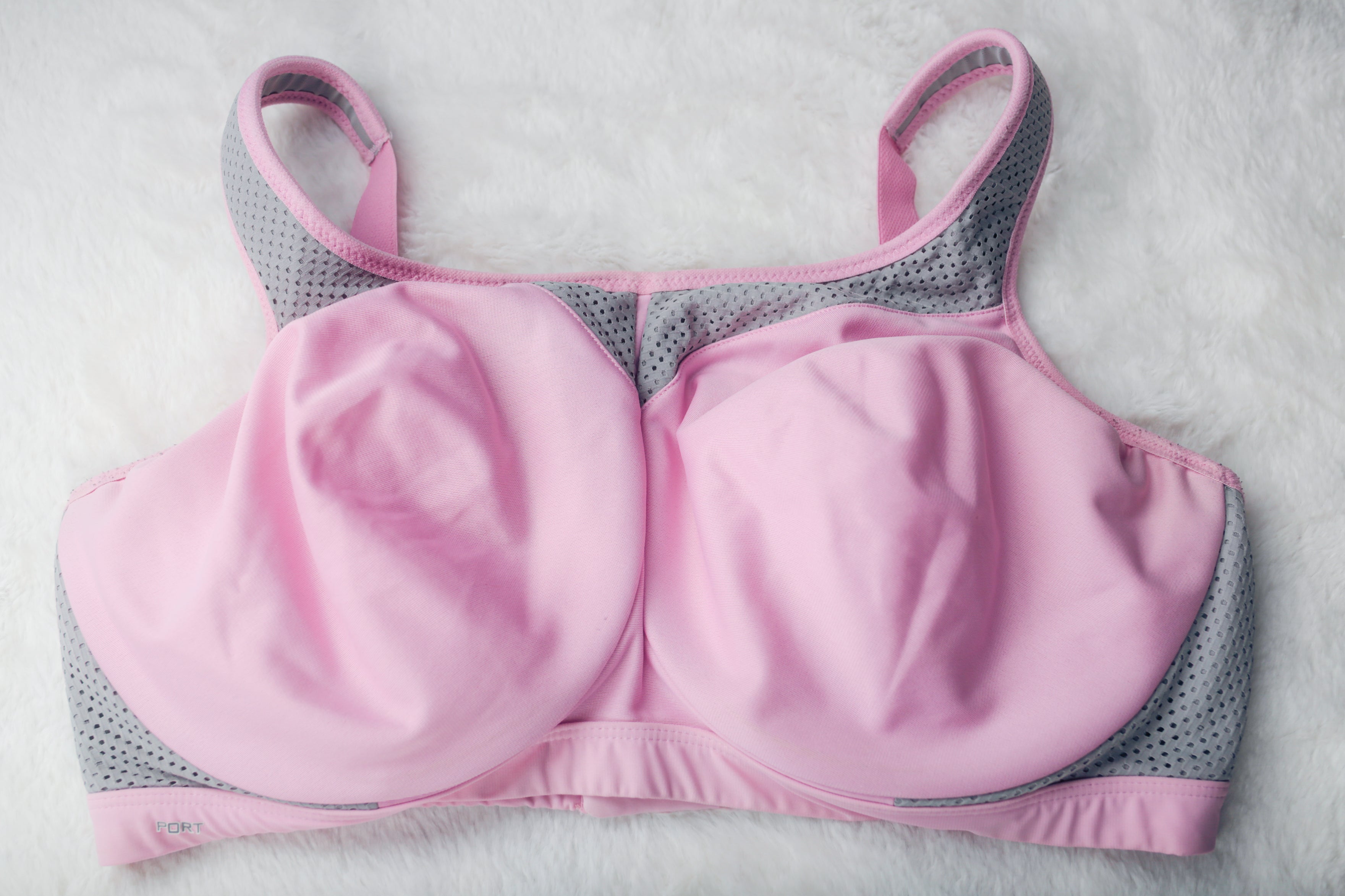 Glamorise US 40G UK 40F Underwire High Impact Sports Bra Pink 9066