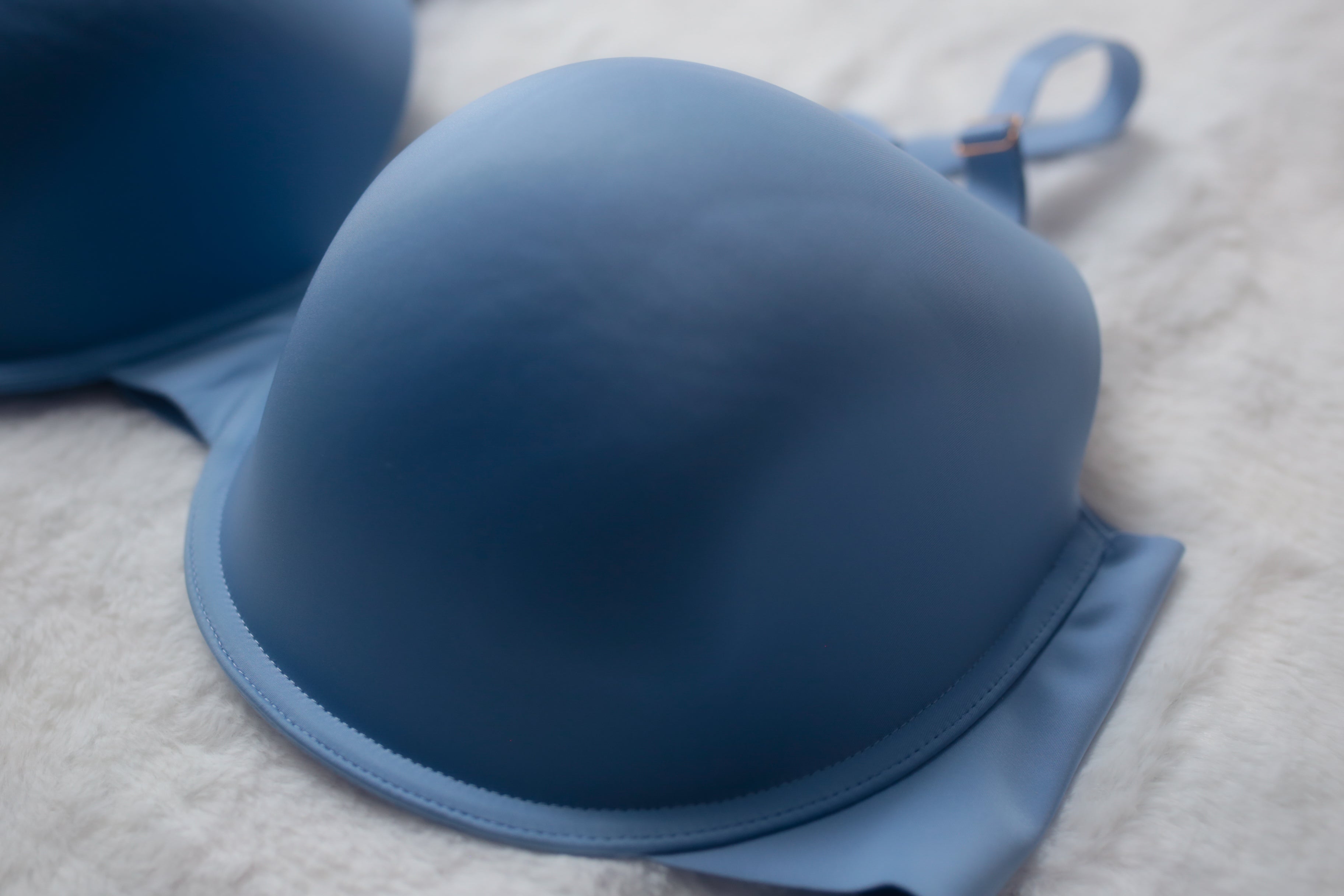 Soma 44DDD Vanishing 360 Perfect Coverage Underwire T-shirt Bra Blue