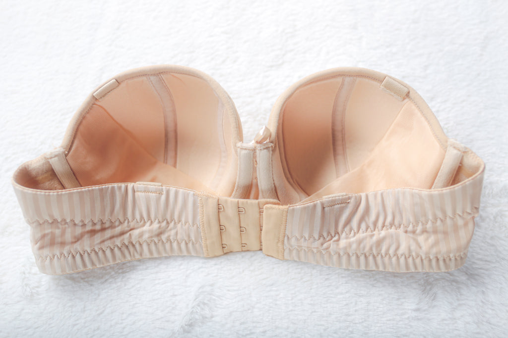 Curvy Kate Luxe Lined Molded Strapless Underwire Bra Beige 32D