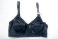 Bali 3820 Double Support Wirefree Retro Satin Wireless Bra Black 38D NEW