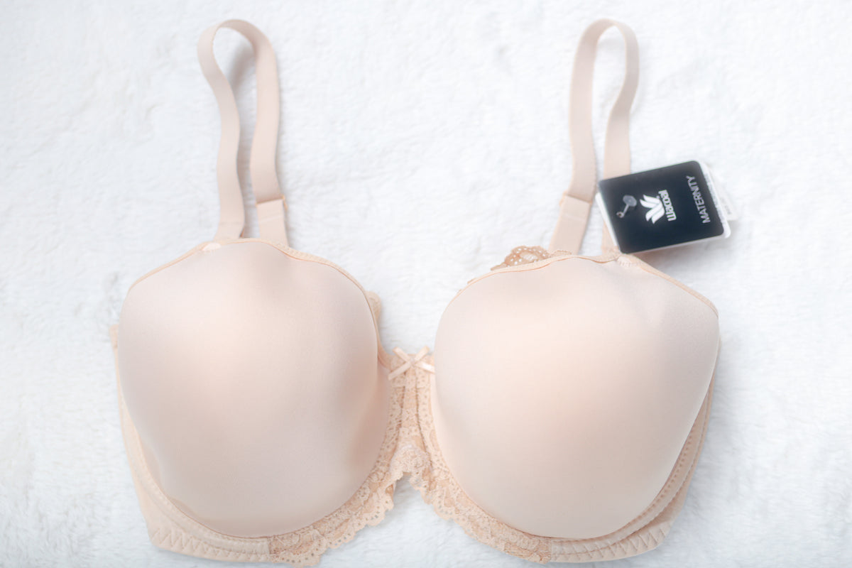 Wacoal Maternity Nursing 859221 Breathable Spacer Underwire T-shirt Bra Beige 34G UK 34F NEW