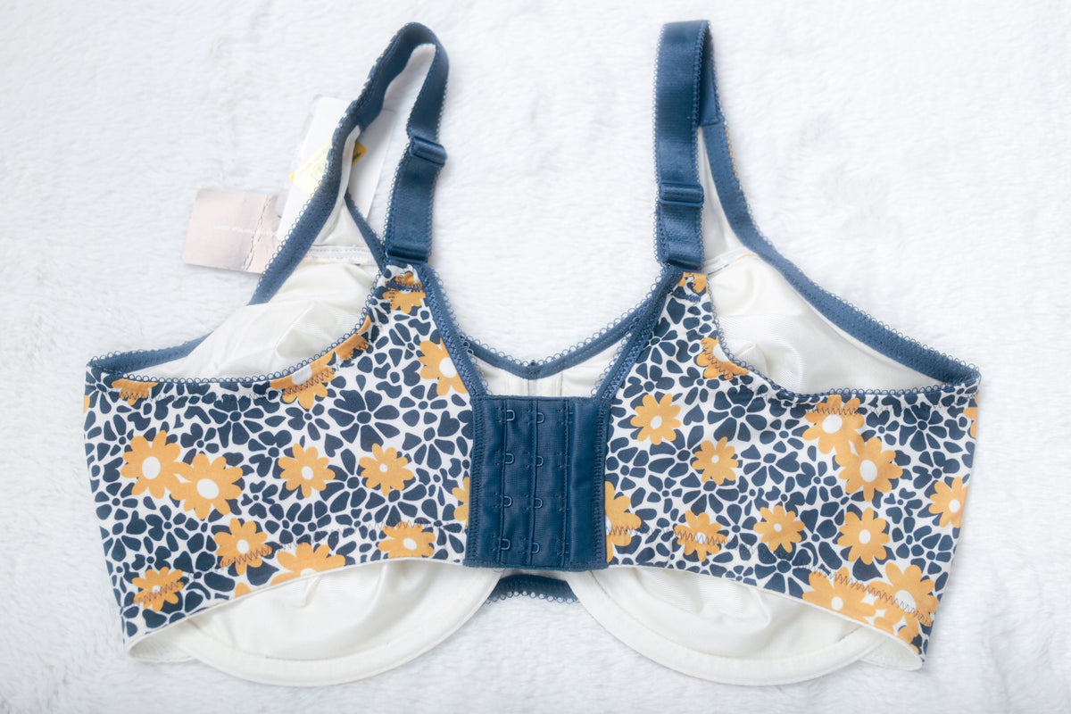 Wacoal Basic Beauty Full Figure 855292 Unlined Seamless Bra Floral US 40DDD UK 40E NEW