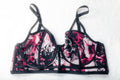 Torrid Curve 2 Longline Underwire Bra Floral Pink and Black