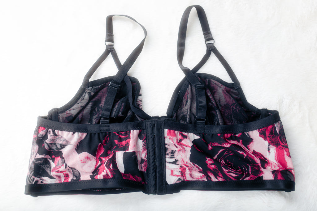 Torrid Curve 2 Longline Underwire Bra Floral Pink and Black