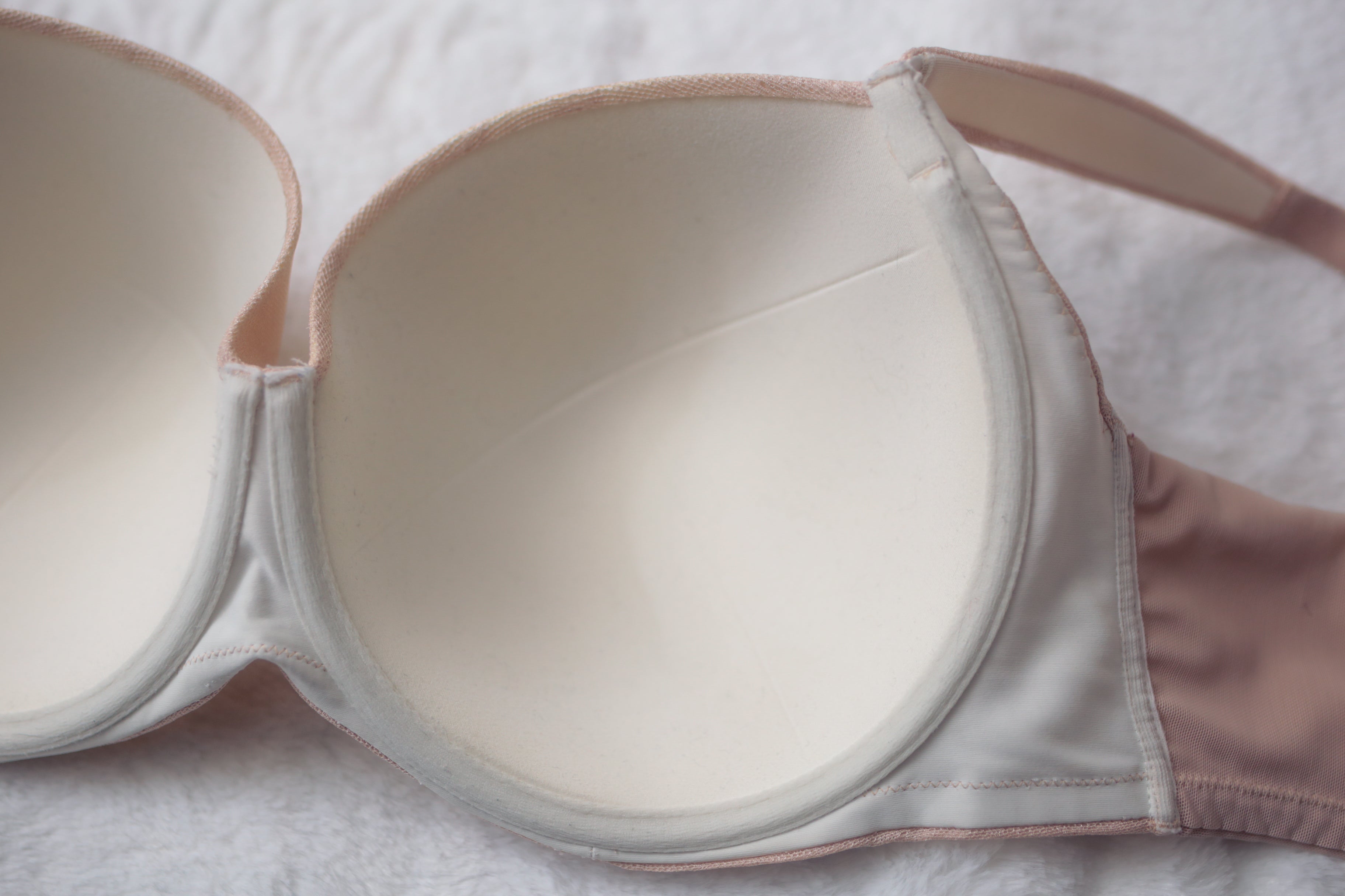 Soma 36G Stunning Support Geo Lace Balconette Full Coverage Underwire Bra Light Pink